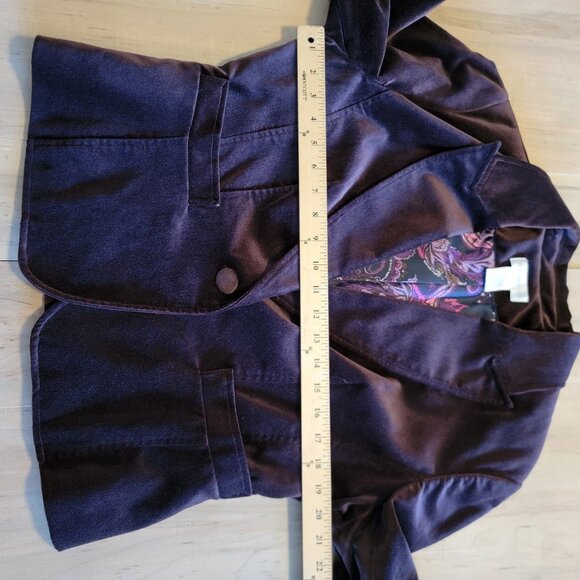 WORTHINGTON Corduroy Jacket Blazer Womens 14 Brown Lined Pockets - Picture 10 of 11